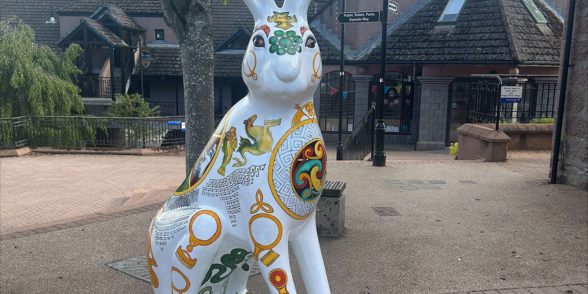 On The Big Hop Trail - Bancon Group Unveils Pictish Hare in Banchory