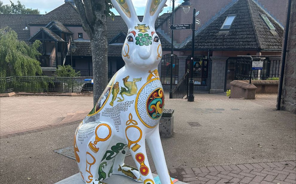 On The Big Hop Trail - Bancon Group Unveils Pictish Hare in Banchory